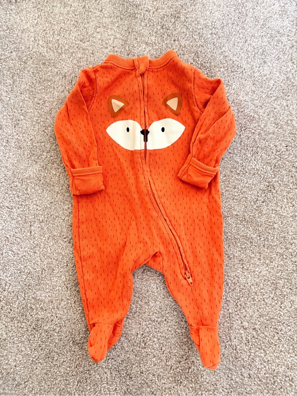 Old Navy Orange Fox Footed One-Piece